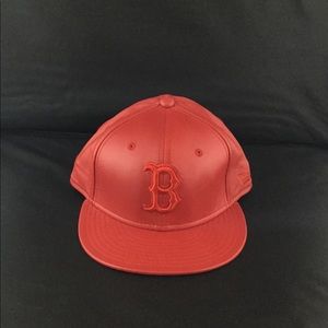 New Era Leather Boston Red Sox Fitted